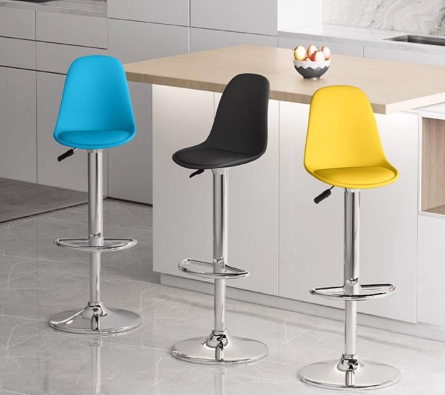 [C53] Mako Swivel Bar Chair with Backrest