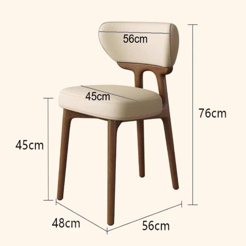 [C55] Baxster Solid Wood Dining Chair in European Style