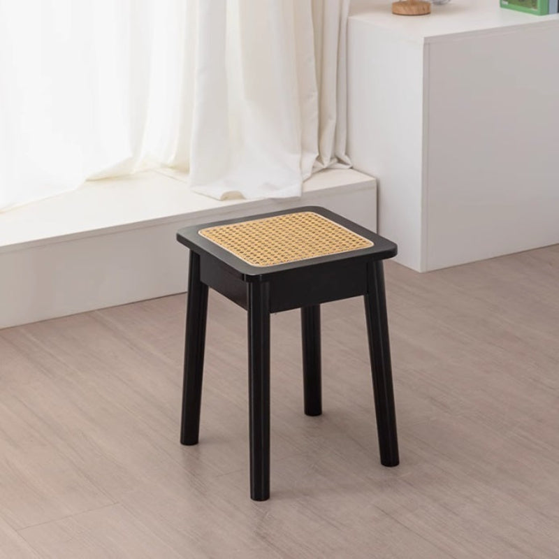 [C57] Patio Solid Wood Rattan Bench