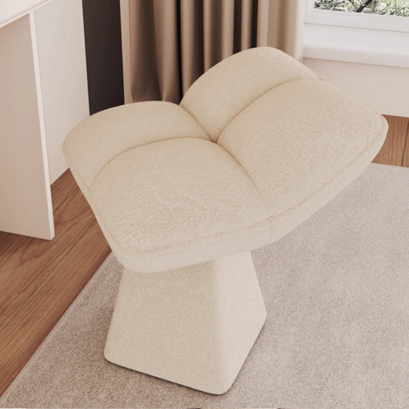 [C69] Edan Solid Wood Vanity Stool in Modern Style