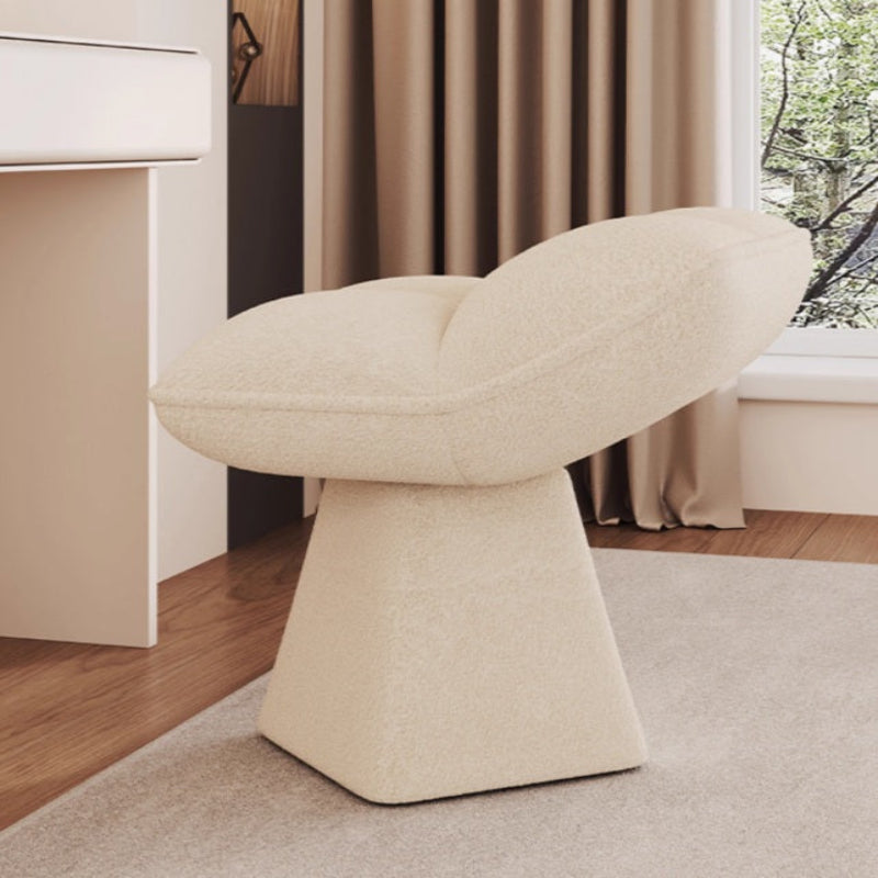 [C69] Edan Solid Wood Vanity Stool in Modern Style