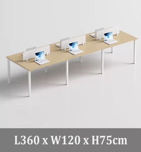 [O01] Simple Modern Partition Workstation Table