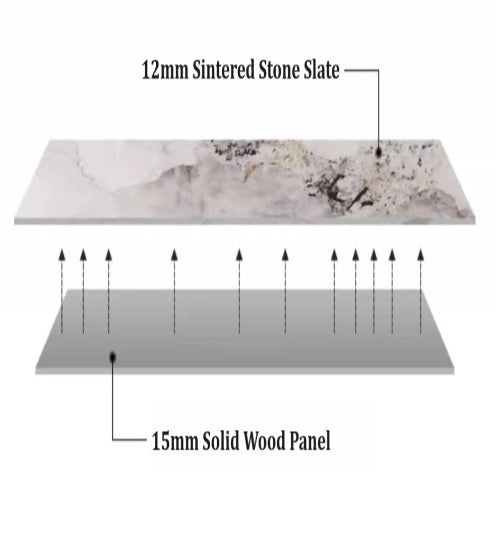 [S02] Luxurious Italian cross-style Sintered Stone Dining Table