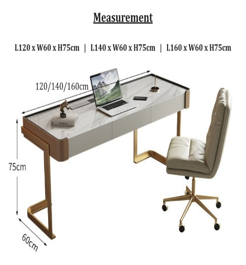 [S05] Luxurious Sintered Stone Director Desk