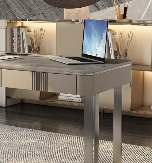 [S09] Italian Minimalist Luxury Stone Desk