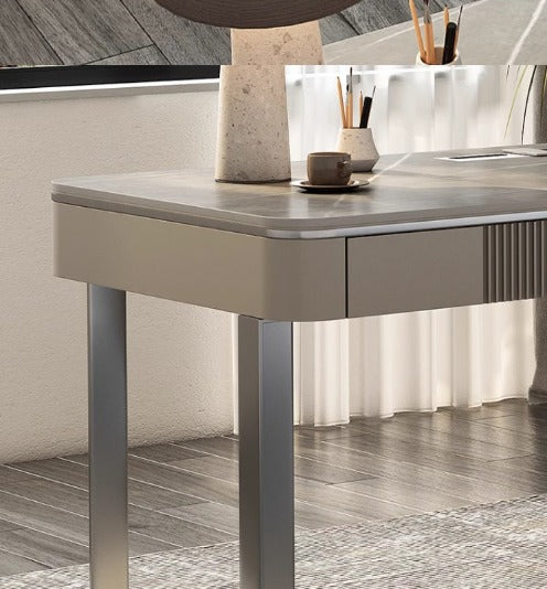 [S09] Italian Minimalist Luxury Stone Desk