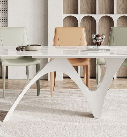 [S15] Luxurious Italian Wavy-Style Sintered Stone Dining Table