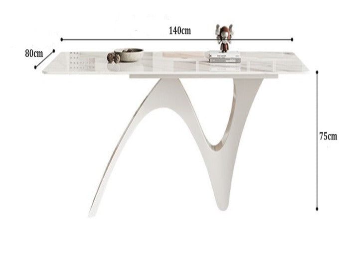 [S15] Luxurious Italian Wavy-Style Sintered Stone Dining Table