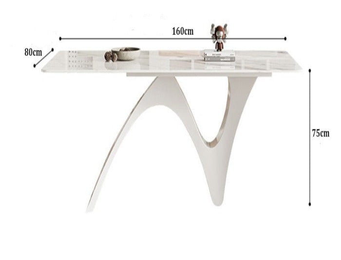 [S15] Luxurious Italian Wavy-Style Sintered Stone Dining Table