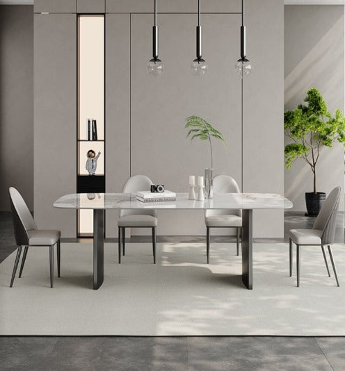 [S17] Luxurious Italian Rectangular-Style Sintered Stone Dining Table