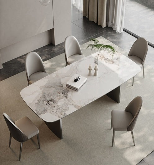 [S17] Luxurious Italian Rectangular-Style Sintered Stone Dining Table