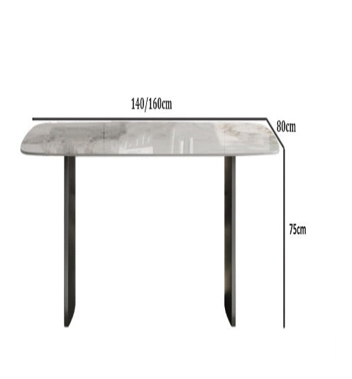 [S17] Luxurious Italian Rectangular-Style Sintered Stone Dining Table