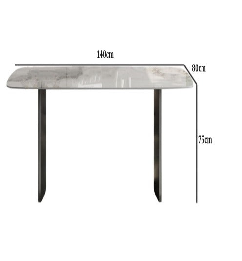 [S17] Luxurious Italian Rectangular-Style Sintered Stone Dining Table