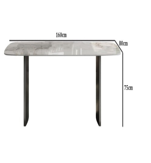 [S17] Luxurious Italian Rectangular-Style Sintered Stone Dining Table