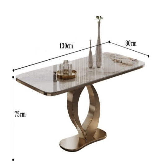 [S18] Luxurious Italian Wavy-Style Sintered Stone Dining Table