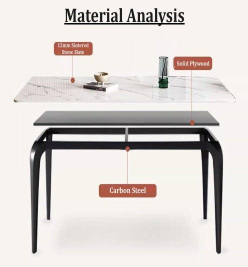 [S26] Modern Minimalist Sintered Stone Table