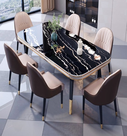 [S28] Modern Rectangular Sintered Stone Dining Table