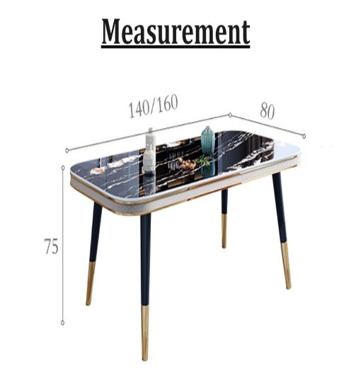 [S28] Modern Rectangular Sintered Stone Dining Table