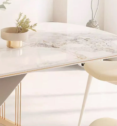 [S29] Modern Simple Stone Slab Dining Table