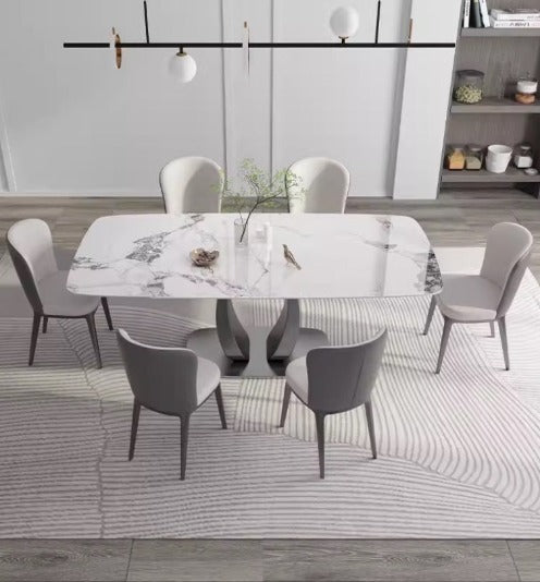 [S30] Italian Style Modern Minimalist Slate Dining Table