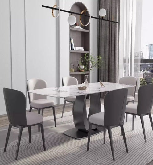 [S30] Italian Style Modern Minimalist Slate Dining Table