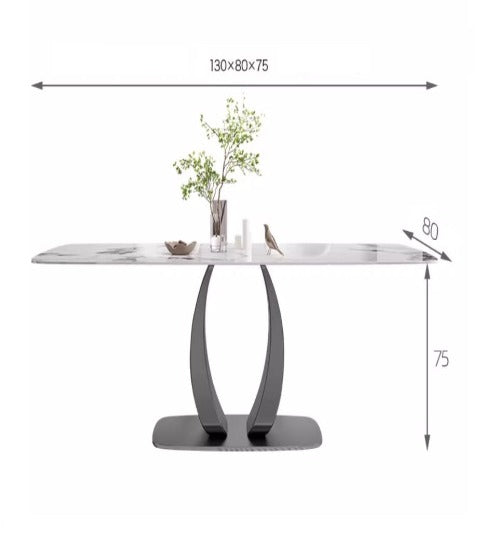 [S30] Italian Style Modern Minimalist Slate Dining Table