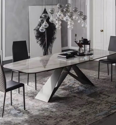 [S31] Italian Style Rectangular Sintered Stone Dining Table