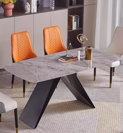 [S31] Italian Style Rectangular Sintered Stone Dining Table