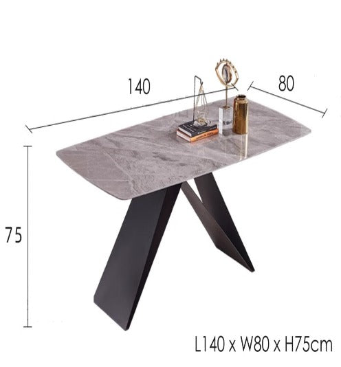 [S31] Italian Style Rectangular Sintered Stone Dining Table