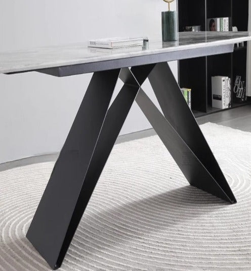 [S31] Italian Style Rectangular Sintered Stone Dining Table