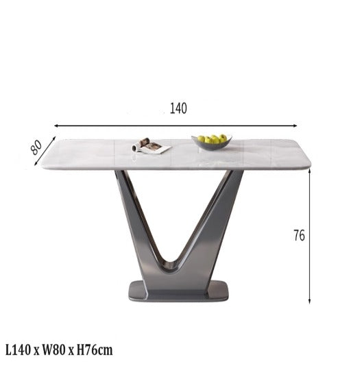 [S32] Luxurious Ocean Inspired Sintered Stone Dining Table