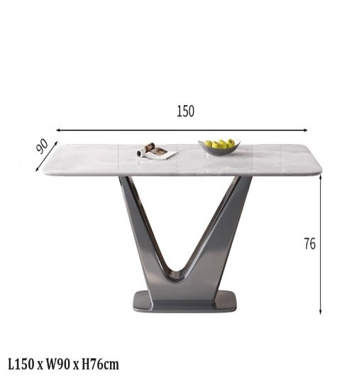 [S32] Luxurious Ocean Inspired Sintered Stone Dining Table