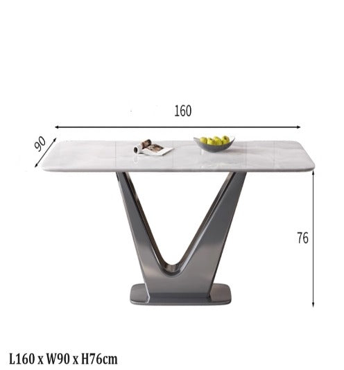 [S32] Luxurious Ocean Inspired Sintered Stone Dining Table