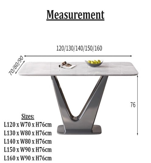 [S32] Luxurious Ocean Inspired Sintered Stone Dining Table