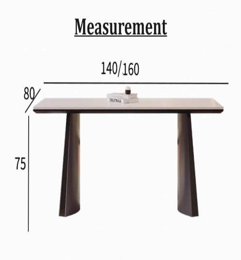 [S33] Minimalist Italian Titanium Dining Table