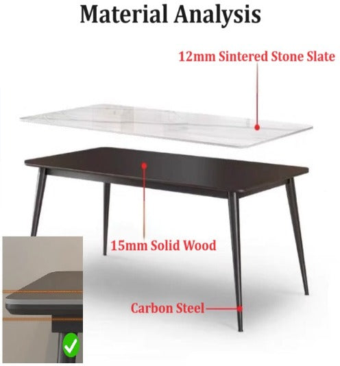 [S36] Modern Minimalist Dining Table and Chairs