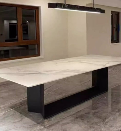 [S40] Modern Simple Nordic Sintered Stone Dining Table