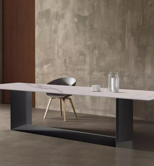 [S40] Modern Simple Nordic Sintered Stone Dining Table