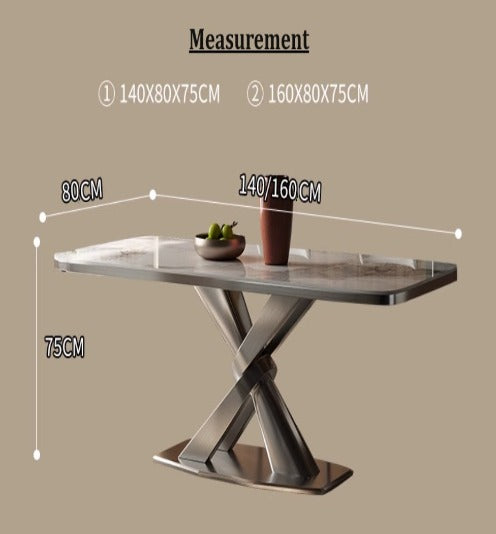 [S41] Luxury Italian Style Sintered Stone Dining Table