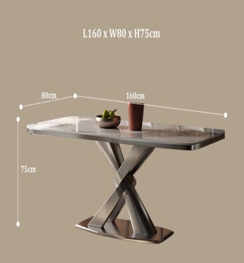 [S41] Luxury Italian Style Sintered Stone Dining Table