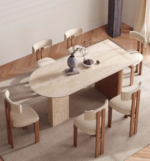 [S42] Luxury Vintage Sintered Stone Dining Table