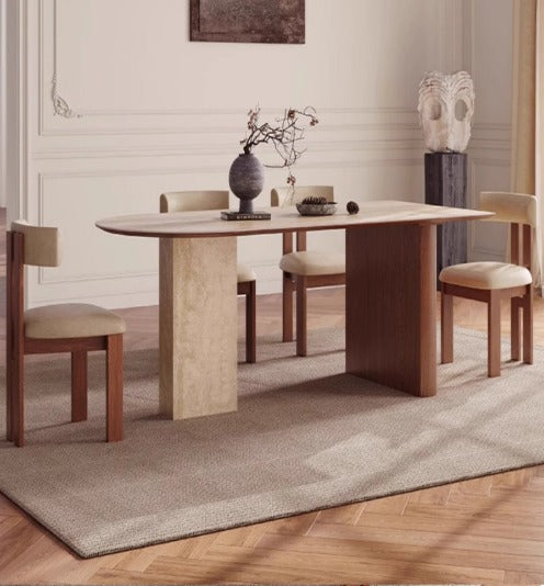 [S42] Luxury Vintage Sintered Stone Dining Table