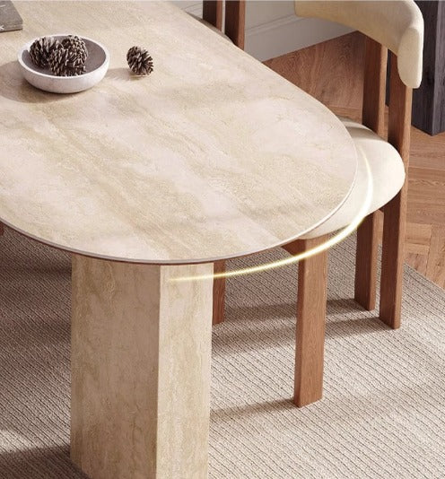 [S42] Luxury Vintage Sintered Stone Dining Table