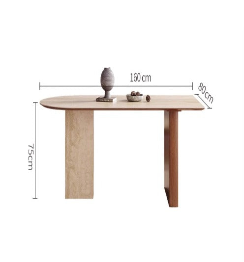 [S42] Luxury Vintage Sintered Stone Dining Table