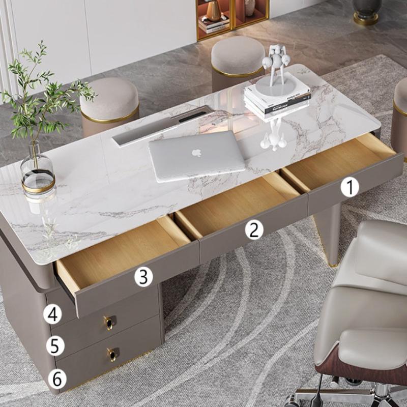 [S49] Mateo Sintered Stone Study Table