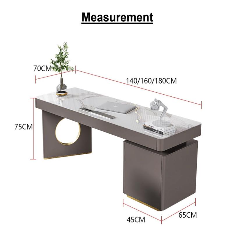 [S49] Mateo Sintered Stone Study Table