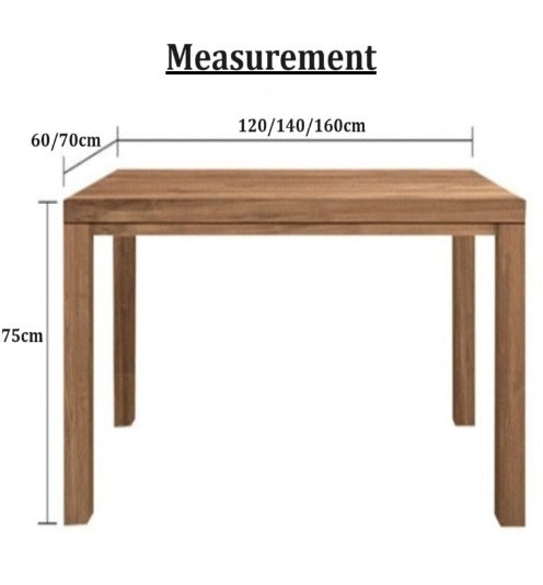 [W02] American Solid Wood Dining Table