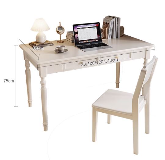 [W03] American Style Solid Wood Desk