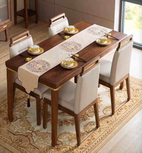 [W04] Artistry Modern Solid Wood Dining Table