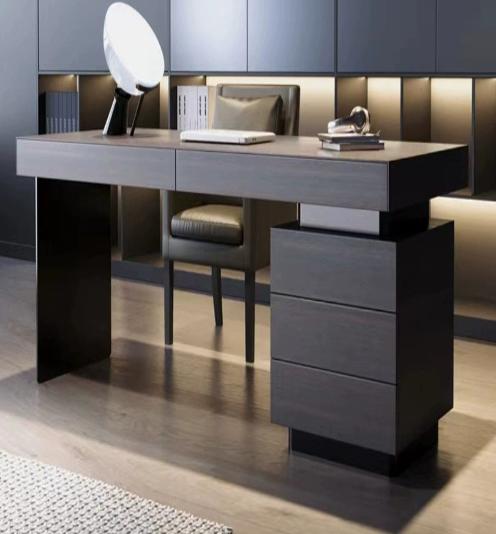 [W09] Italian Minimalist Luxury Study Desk